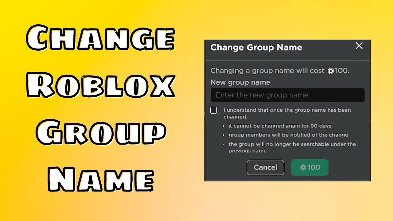 Change Roblox Group Name
