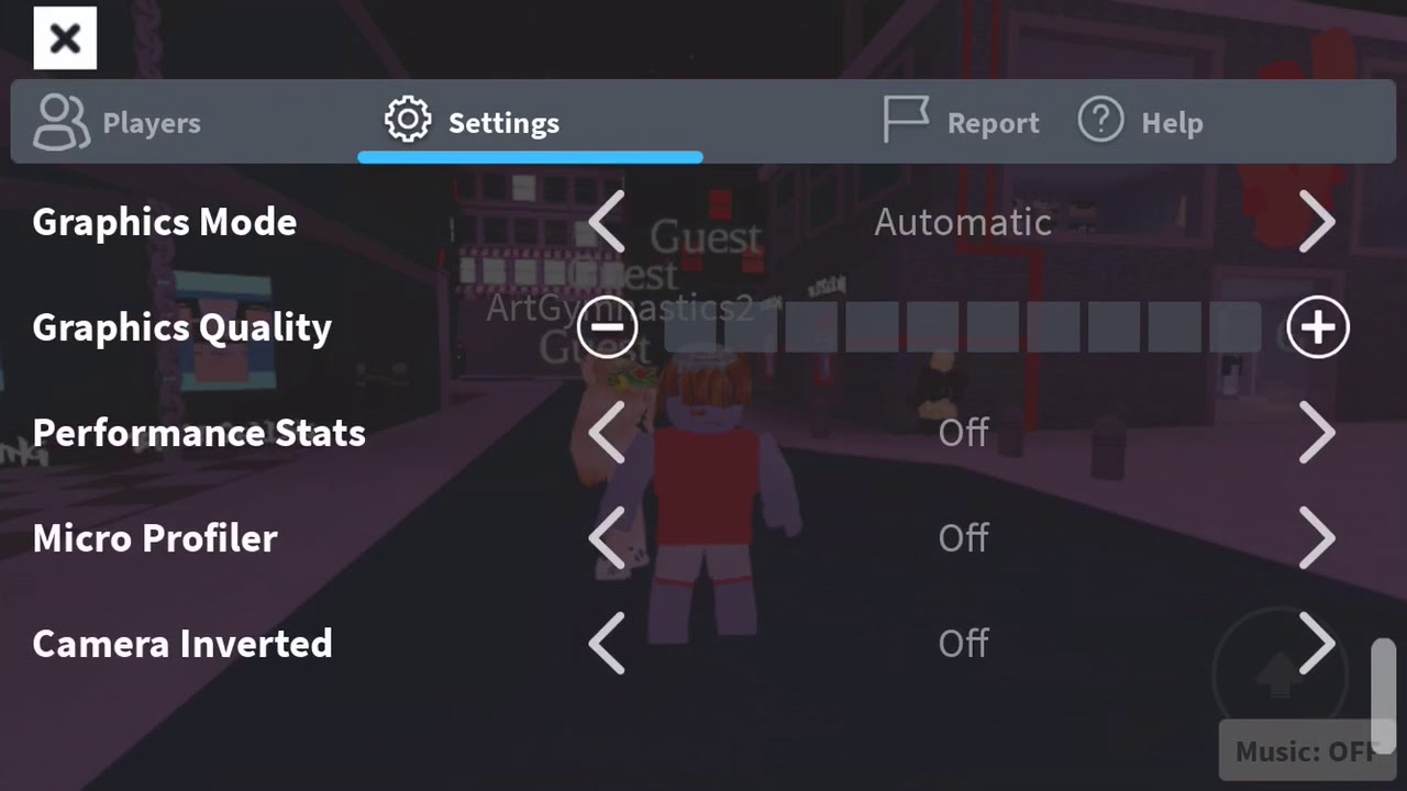 Lower the Graphics Settings in Roblox
