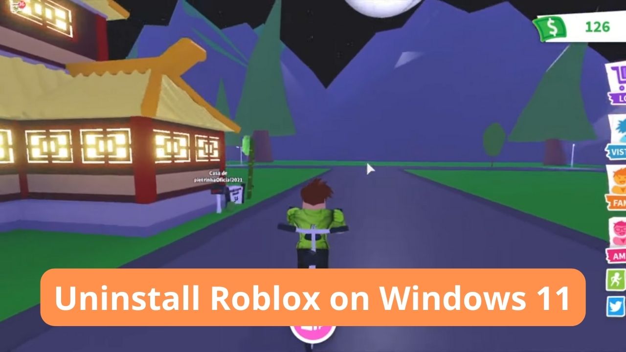 Uninstall Roblox on Windows 11