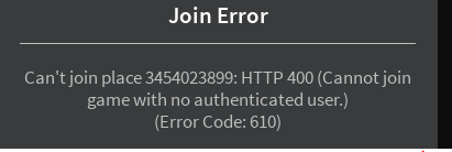 Error Code 610