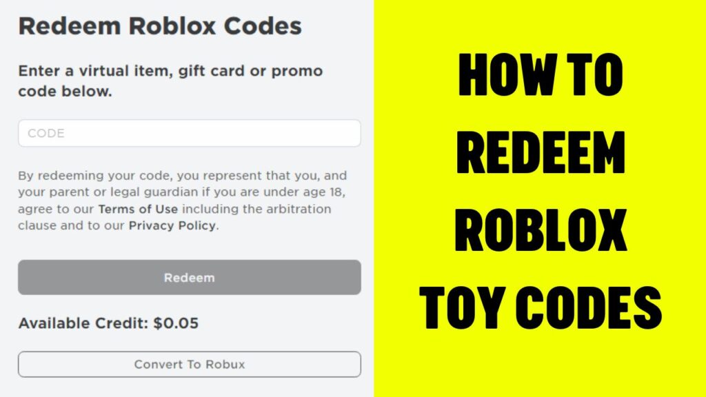 How To Redeem Roblox Toy Codes