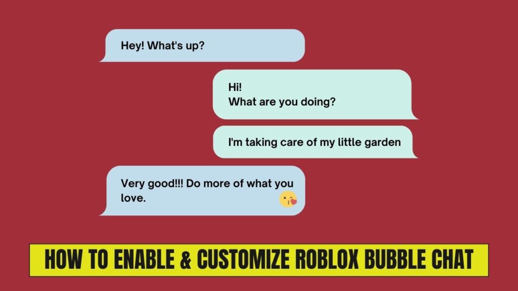How to Enable & Customize Roblox Bubble Chat