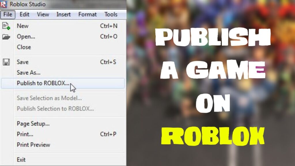 Publish a Game On Roblox