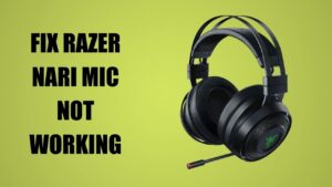 razer nari mic not working