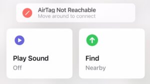 airtag not reachable