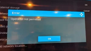 Kodi SMB Operation Not Permitted