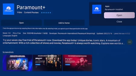 Paramount Plus Won’t Install on Samsung TV