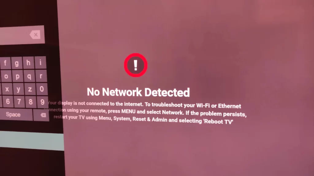 Vizio Smart TV No Network Detected
