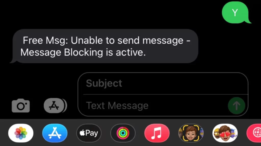 Message Blocking is Active on iPhone